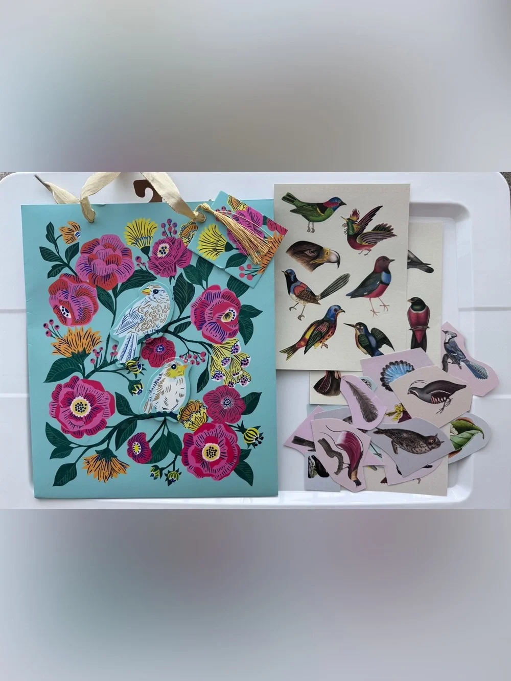 Bird Gift Bag and Stickers